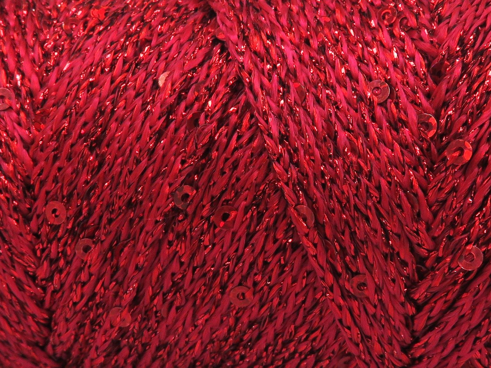 Macrame Glitz Paillette Kırmızı