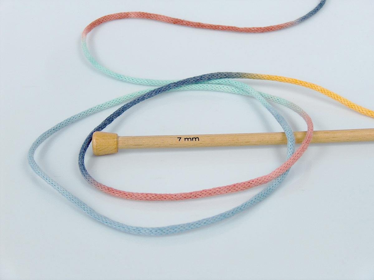 Macrame VisCot Color 3mm Gold, Copper, Blue Shades, Mint Green