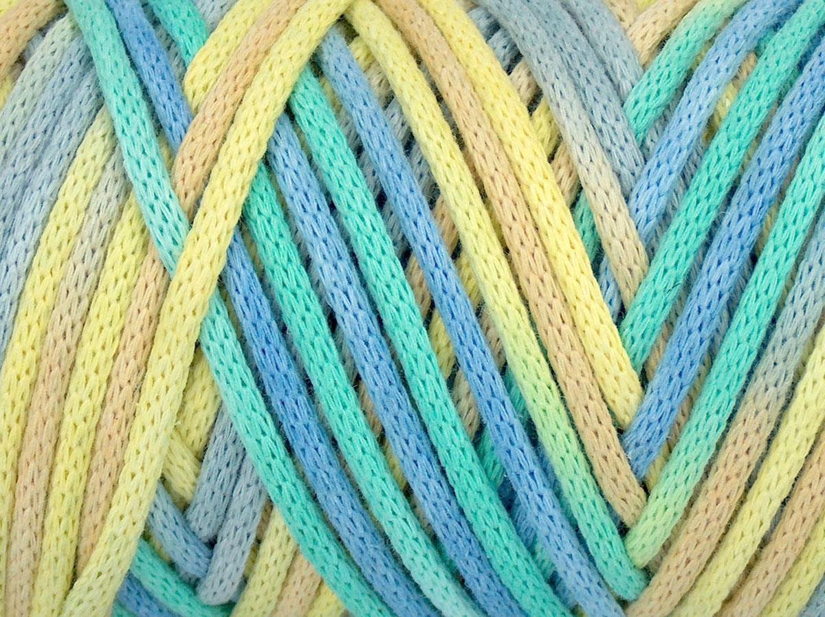 Macrame VisCot Color 3mm Light Grey, Green Shades, Light Yellow