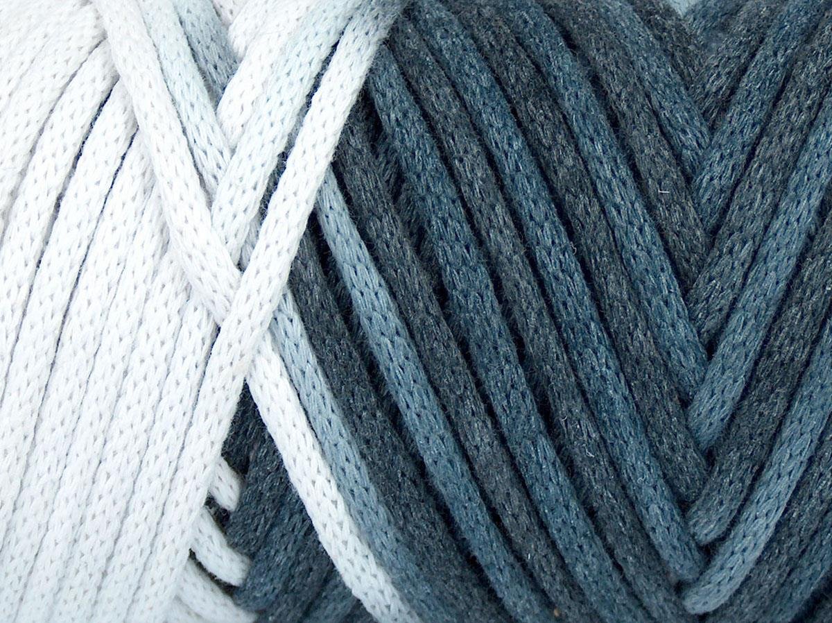 Macrame VisCot Color 3mm White, Grey Shades