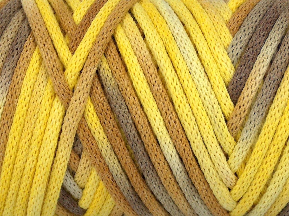 Macrame VisCot Color 3mm Yellow Shades, Camel Shades
