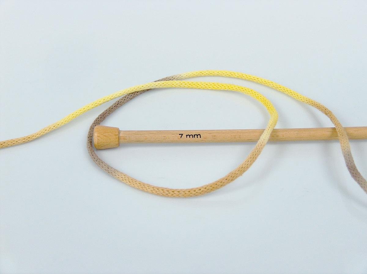 Macrame VisCot Color 3mm Yellow Shades, Camel Shades
