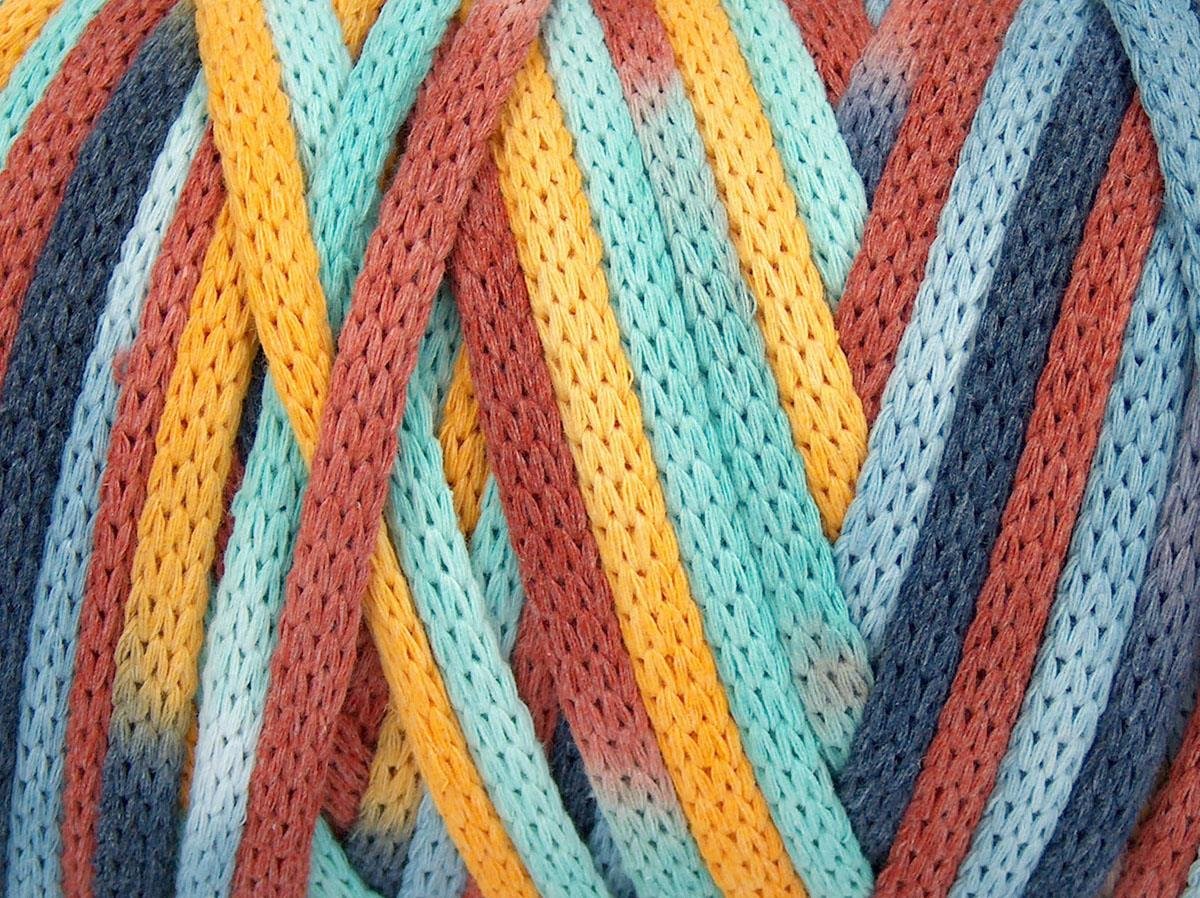 Macrame VisCot Color 5mm Gold, Copper, Blue Shades, Mint Green