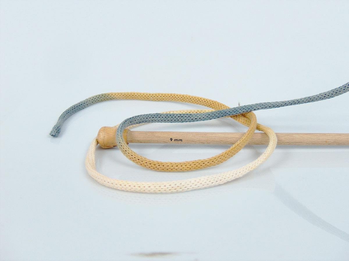 Macrame VisCot Color 5mm Light Brown, Cream Shades, Grey Shades