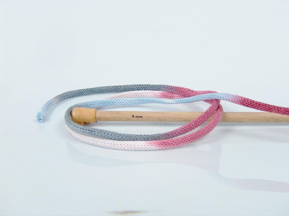Macrame VisCot Color 5mm Red, Grey, Light Blue, Pink Shades