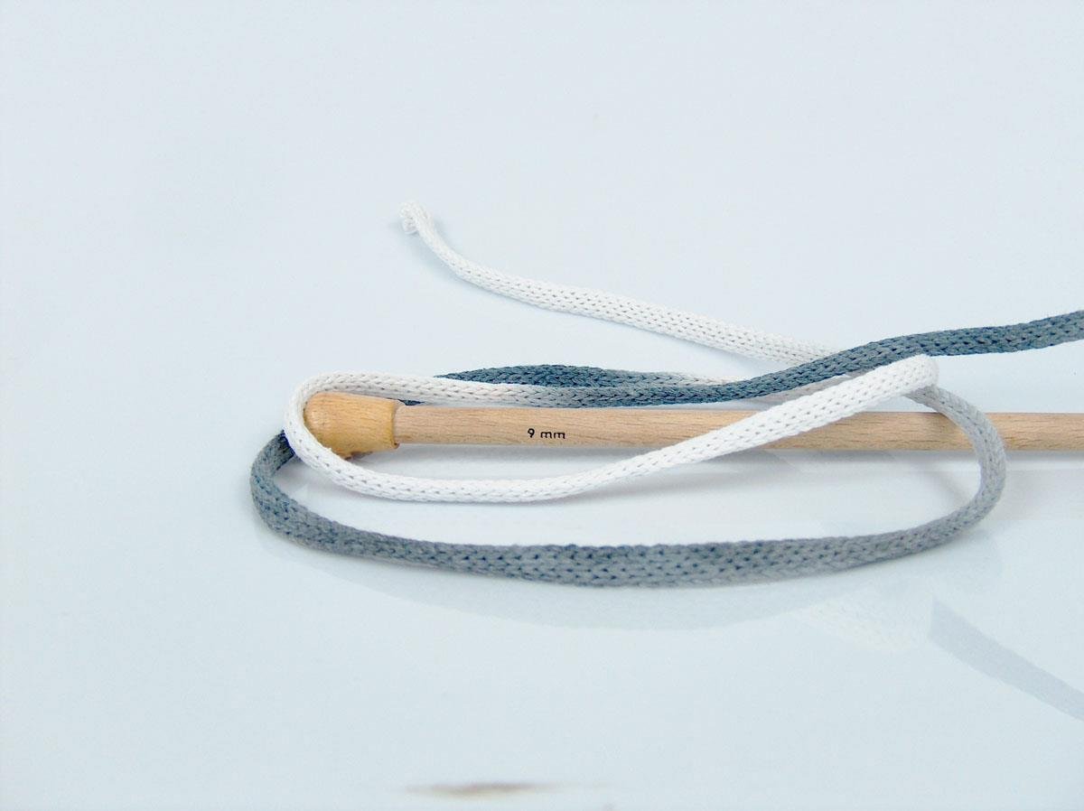 Macrame VisCot Color 5mm White, Grey Shades