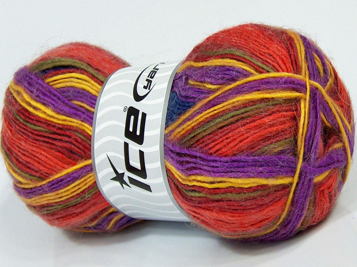 Madonna Lilac, Yellow, Orange Shades, Teal