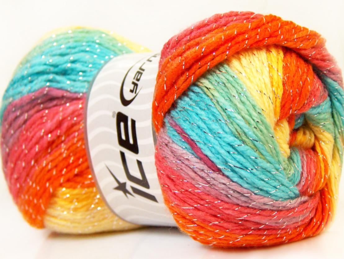 Magic Glitz Green, Orange, Yellow, Light Blue