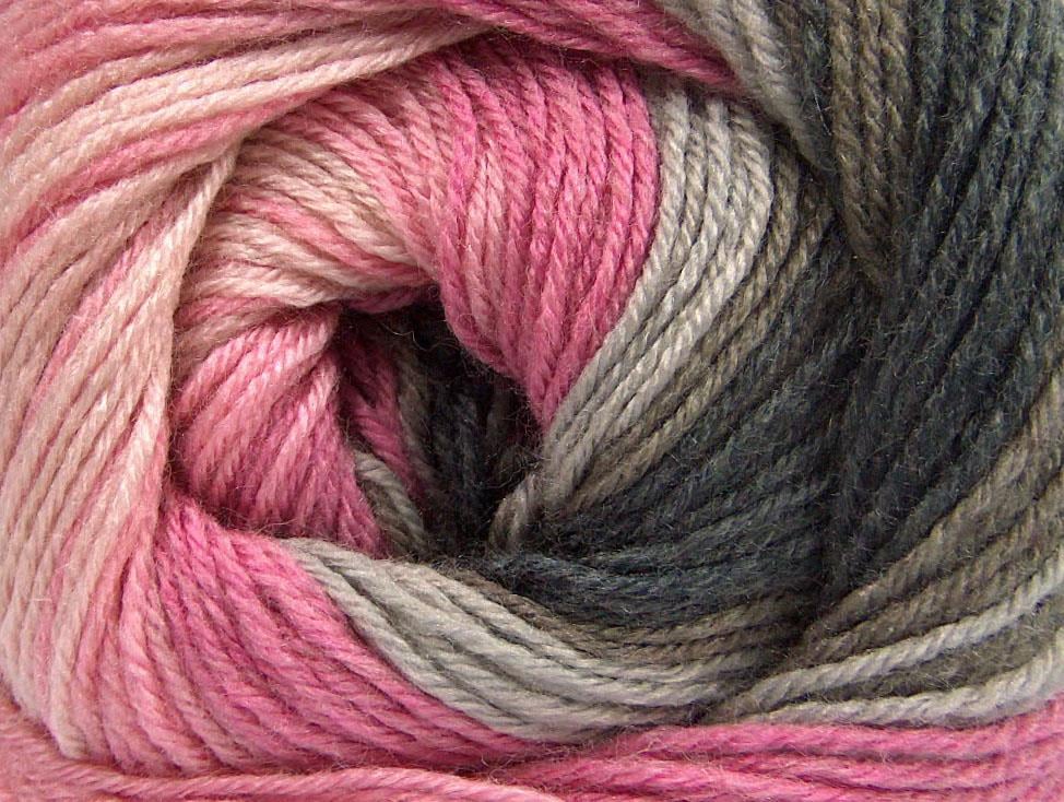 Merino Batik Brown, Pink Shades, Grey Shades