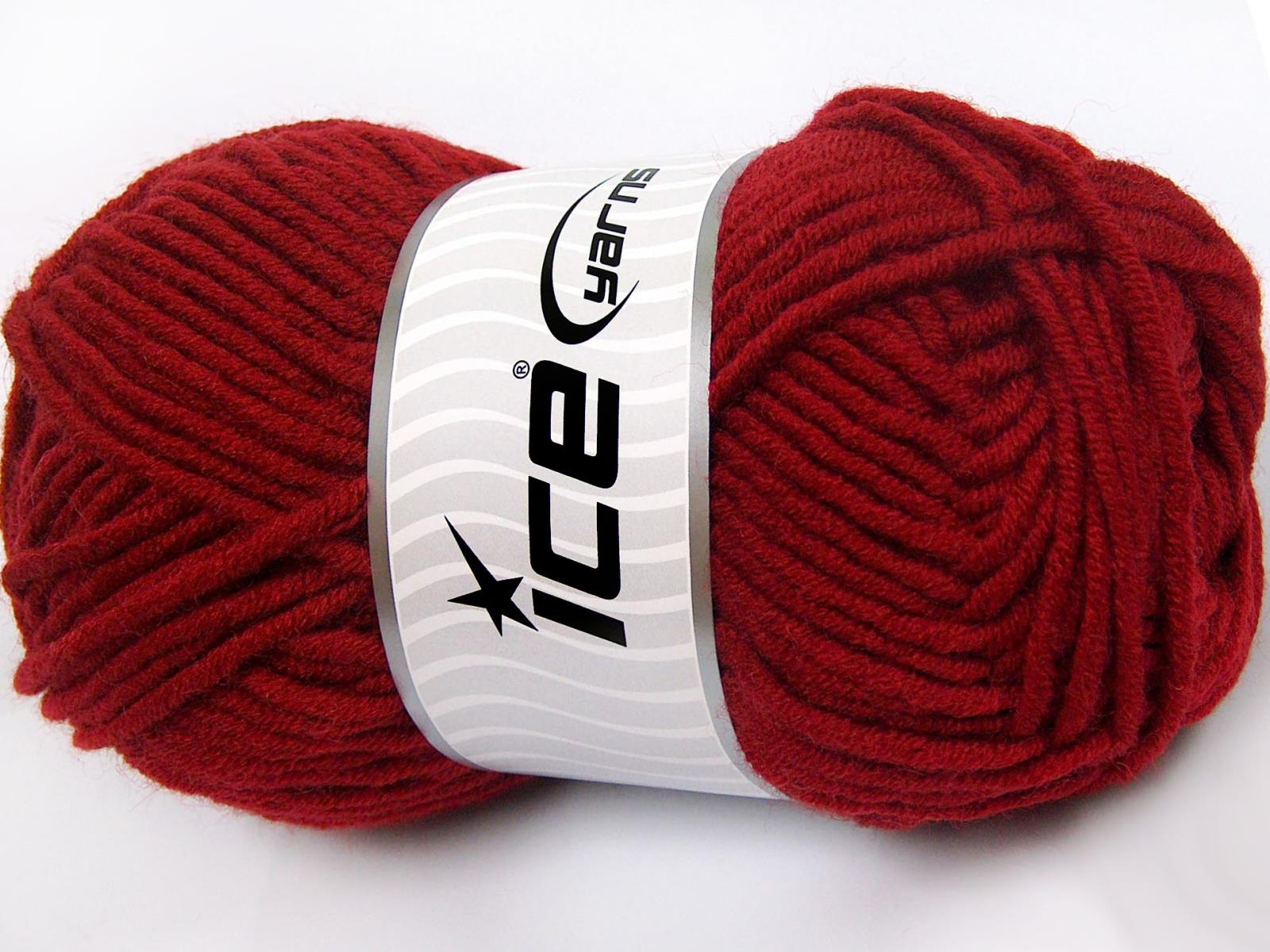 Merino Chunky Dark Red