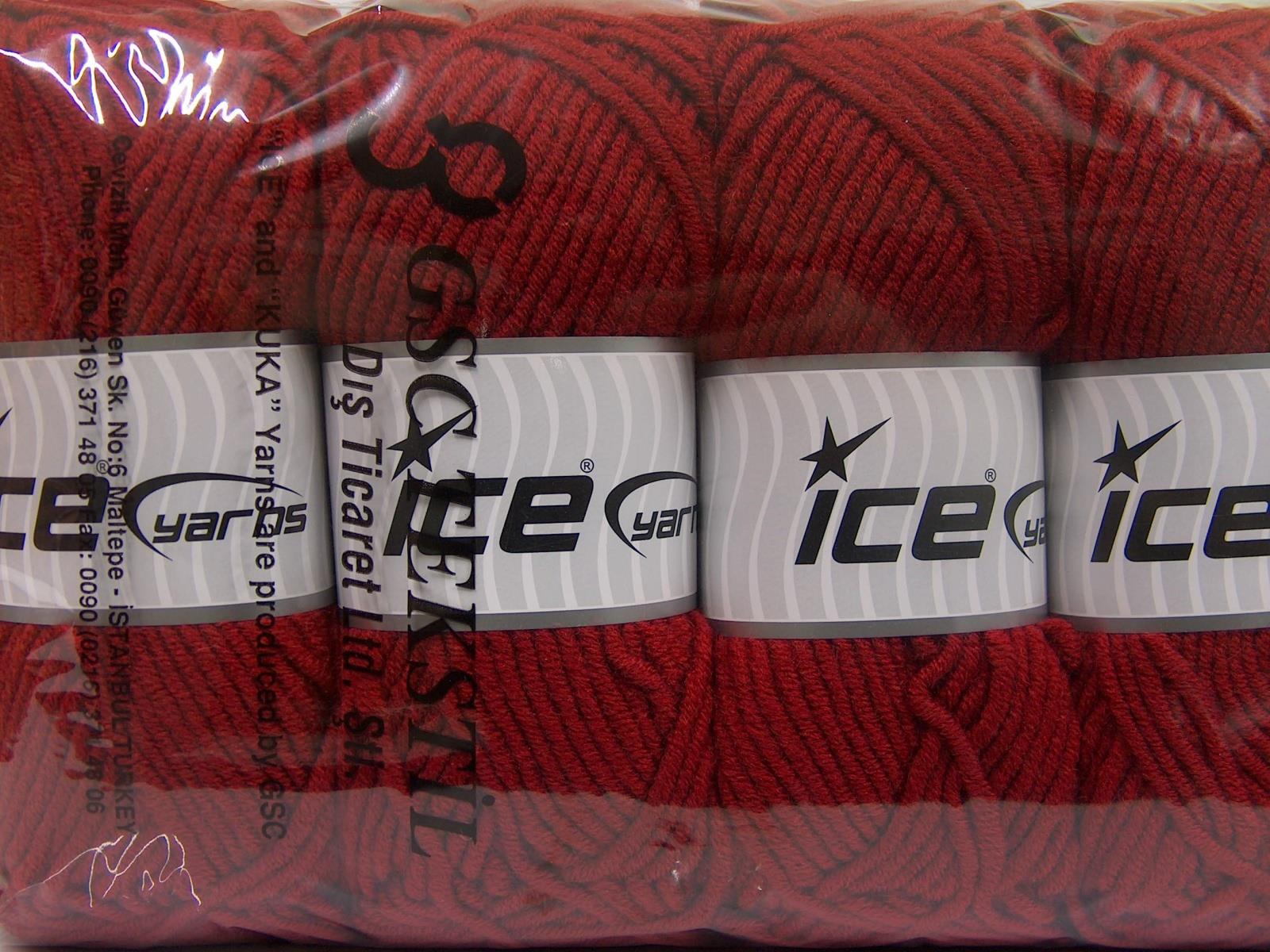Merino Chunky Dark Red