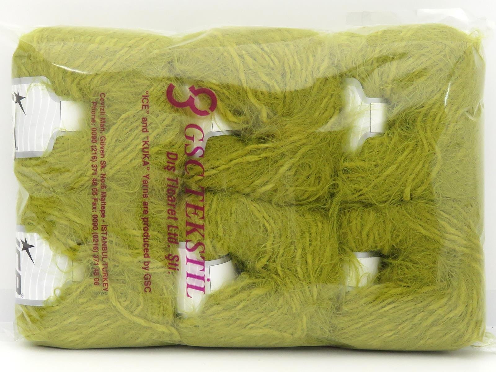 Merino Fur Worsted Olive Green