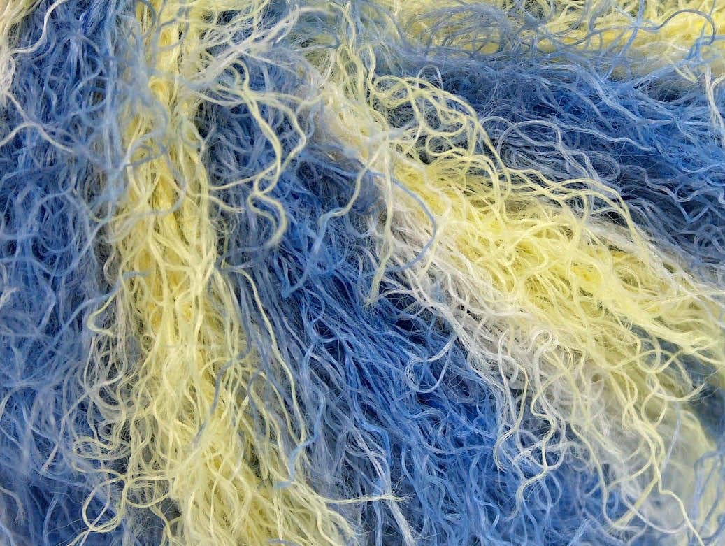 Modena Viscose Yellow, Blue Shades