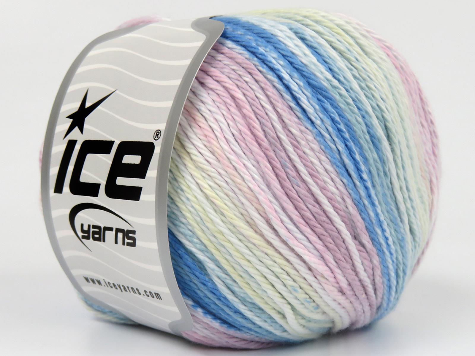 Mona Lisa Pink, Blue, White, Yellow, Light Green