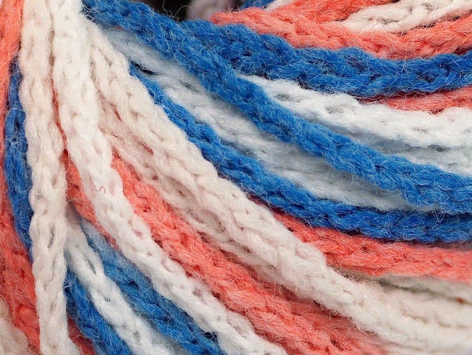 Monaco Blue, White, Salmon