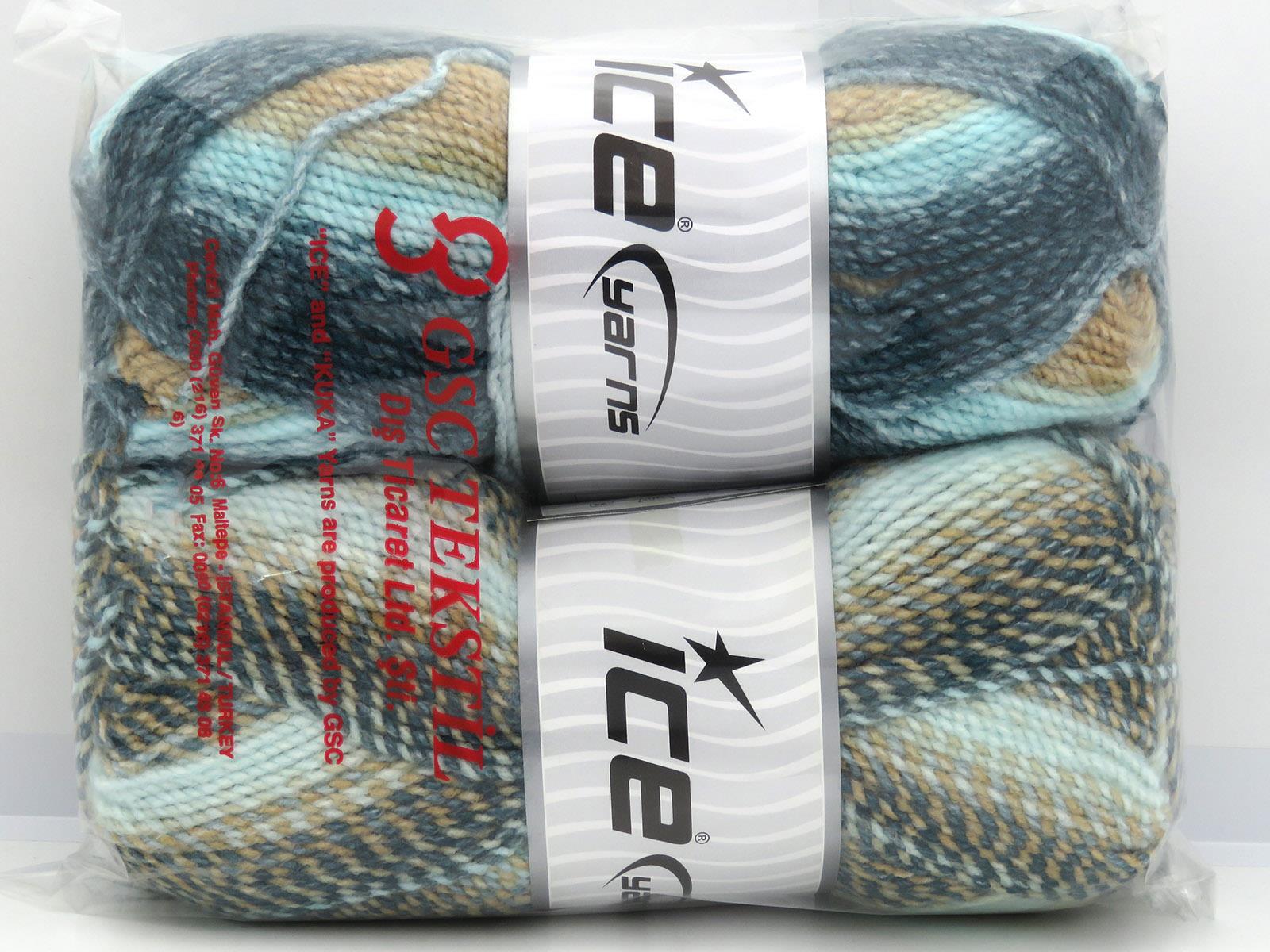 Mosaic Camel, Blue Shades