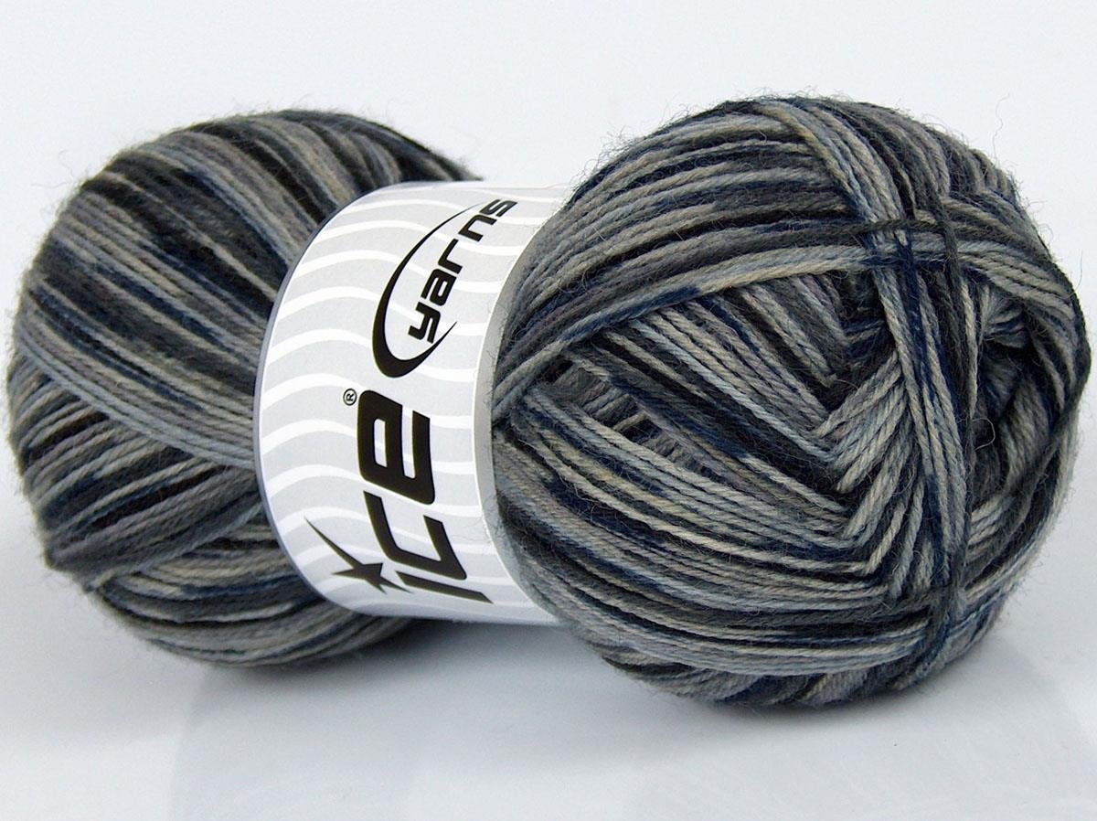 Multicolor Sock Blue, Grey Shades
