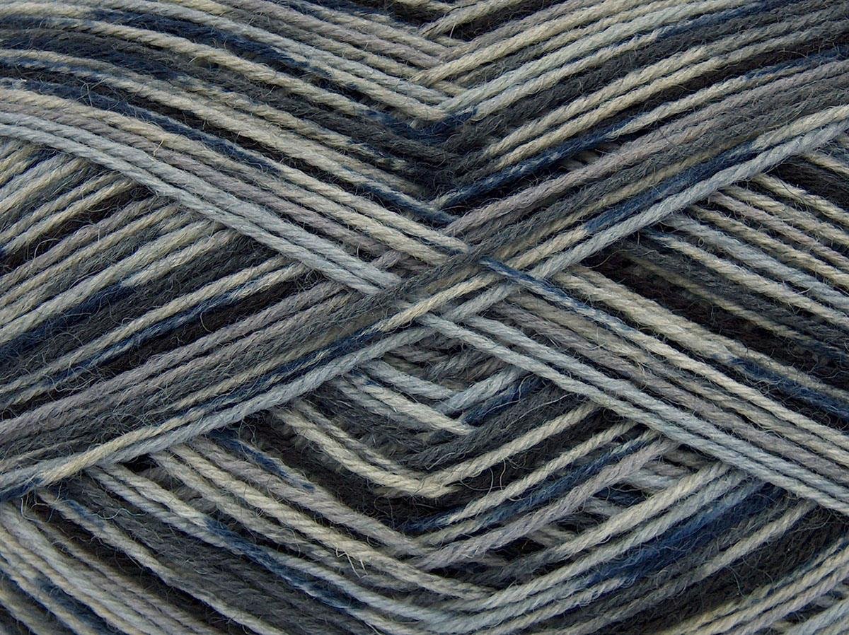 Multicolor Sock Blue, Grey Shades