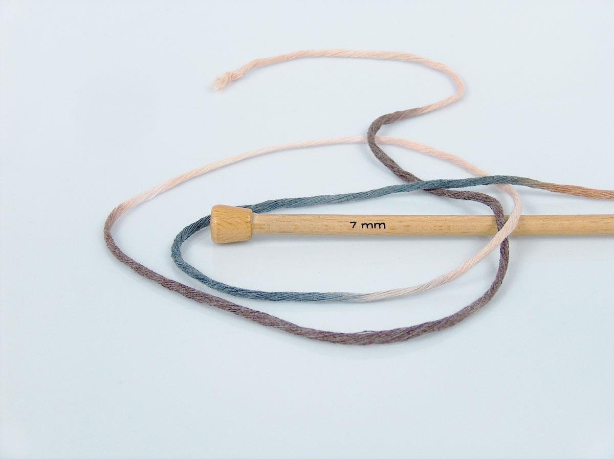 Natural Cotton Color 3mm Cream, Brown Shades, Grey Shades
