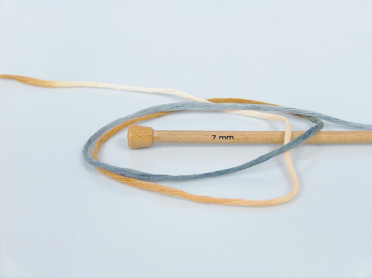 Natural Cotton Color 3mm Light Brown, Cream Shades, Grey Shades