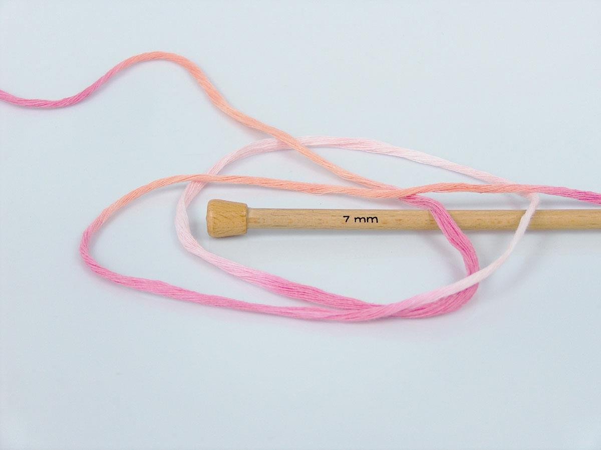 Natural Cotton Color 3mm Orange, Maroon, Pink Shades
