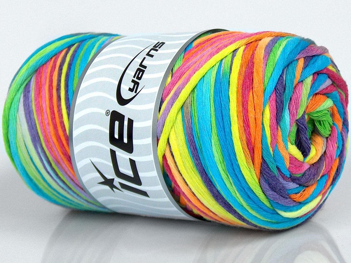 Natural Cotton Color 3mm Rainbow