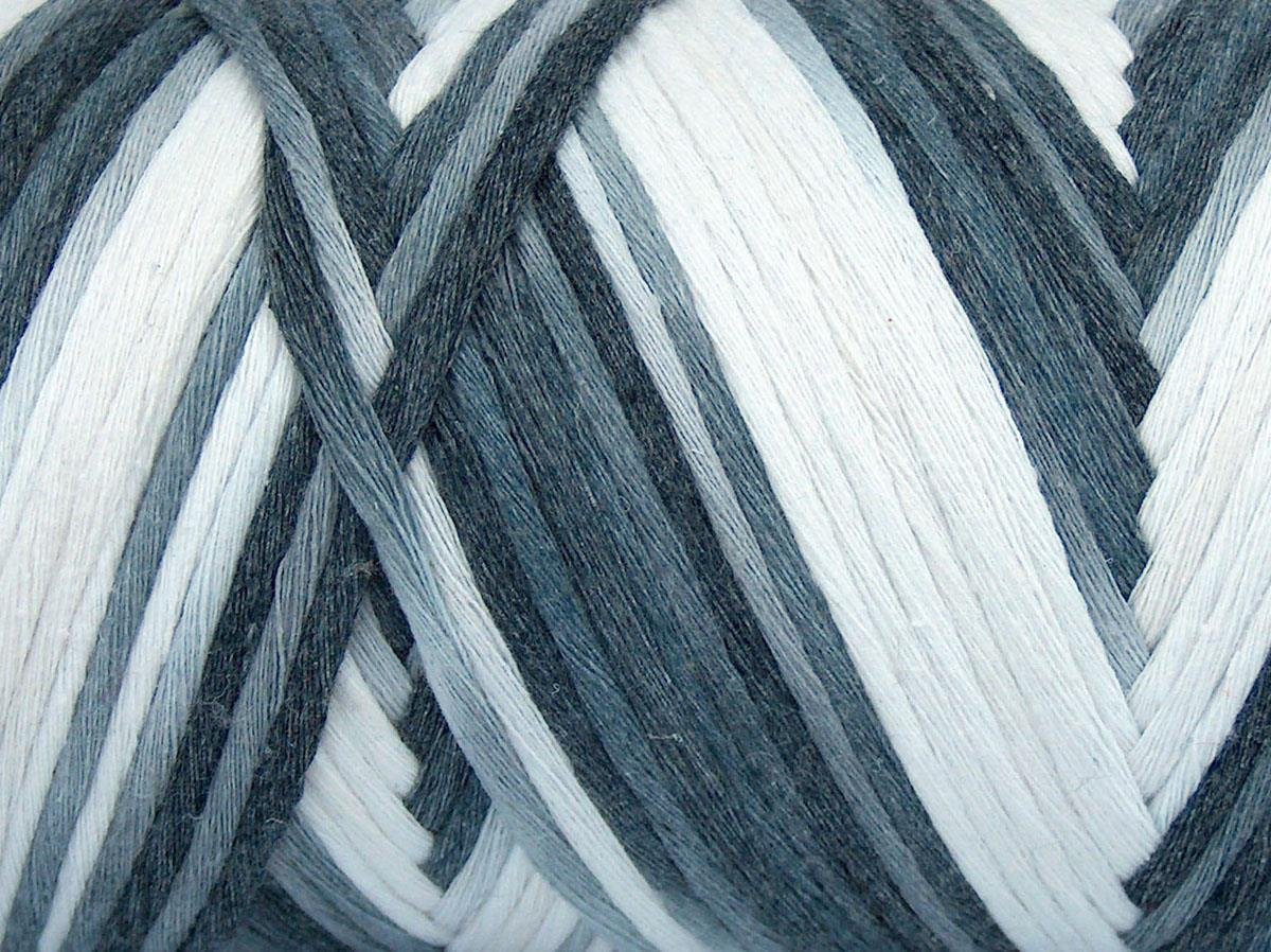 Natural Cotton Color 3mm White, Grey Shades