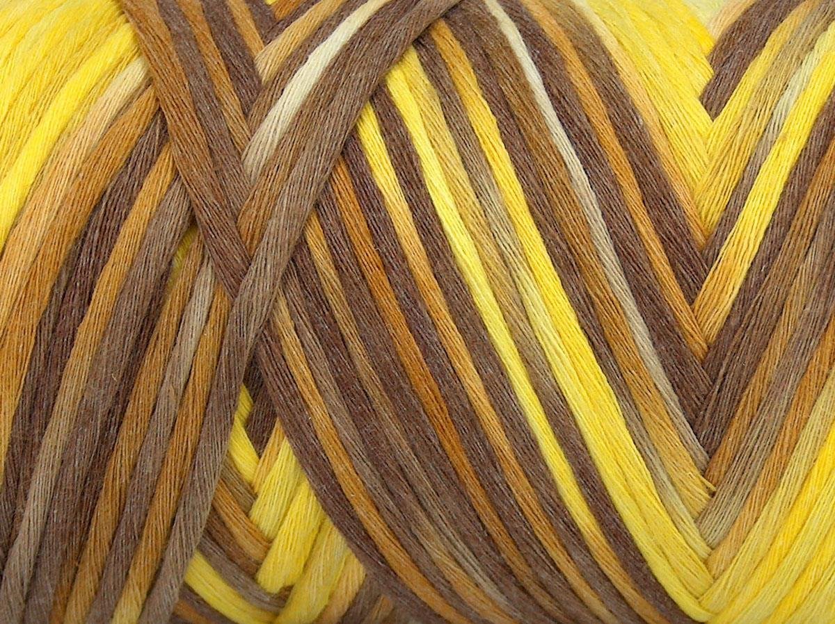 Natural Cotton Color 3mm Yellow Shades, Camel Shades