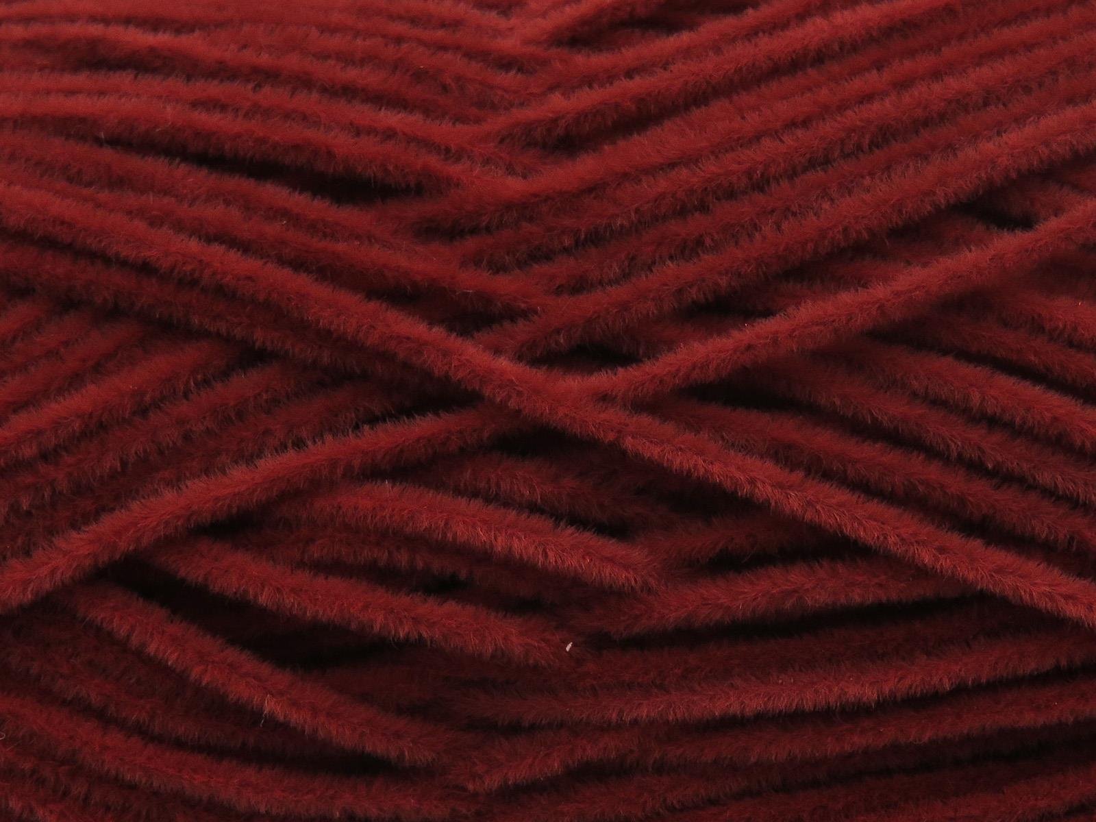 Nubuck Chenille Marsala Red