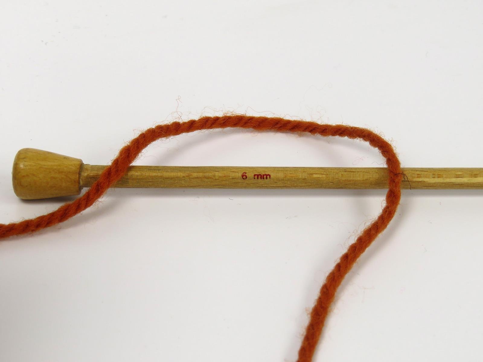 Organic Wool Bulky Dark Orange