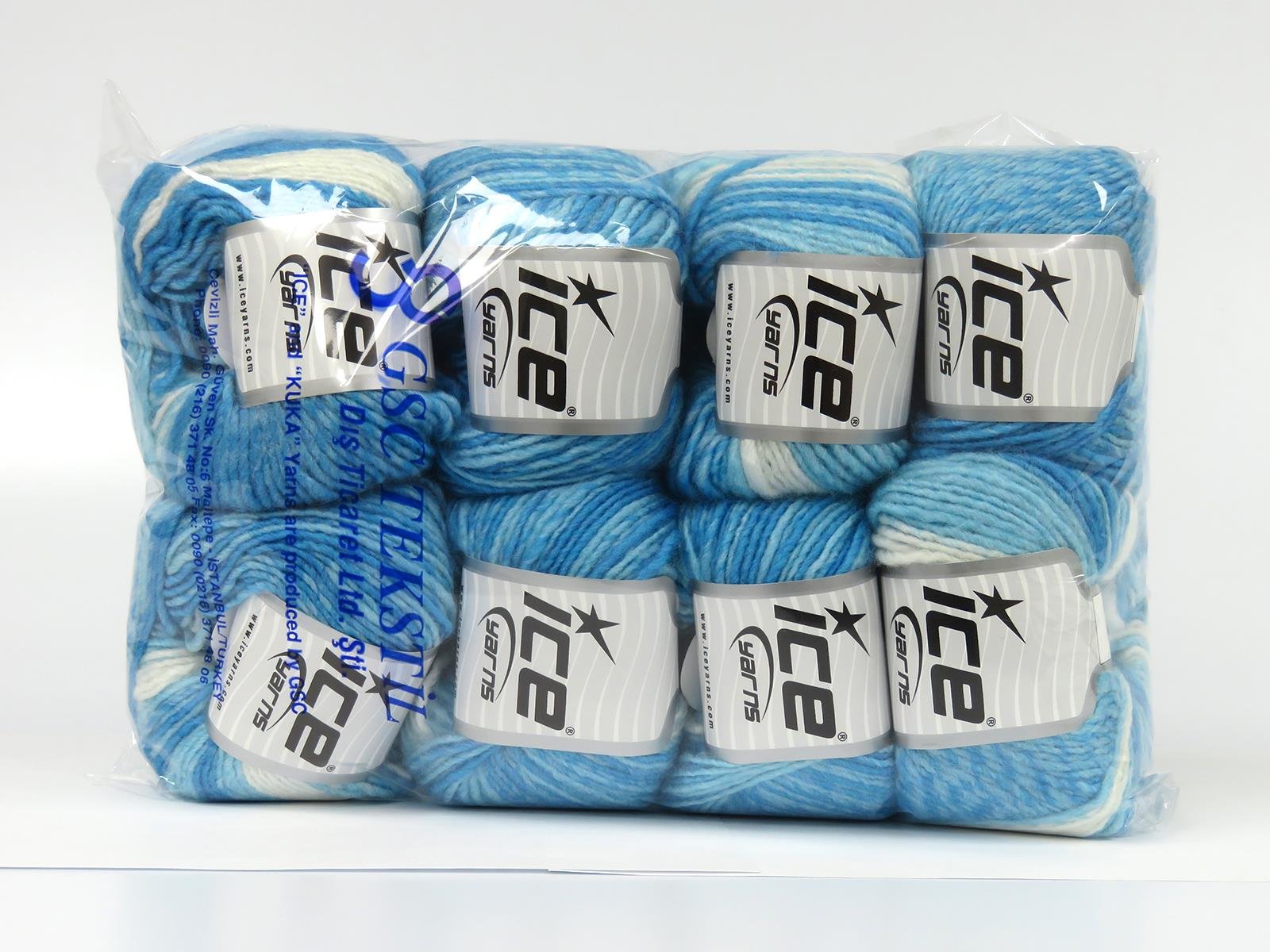 Passion Wool White, Blue Shades