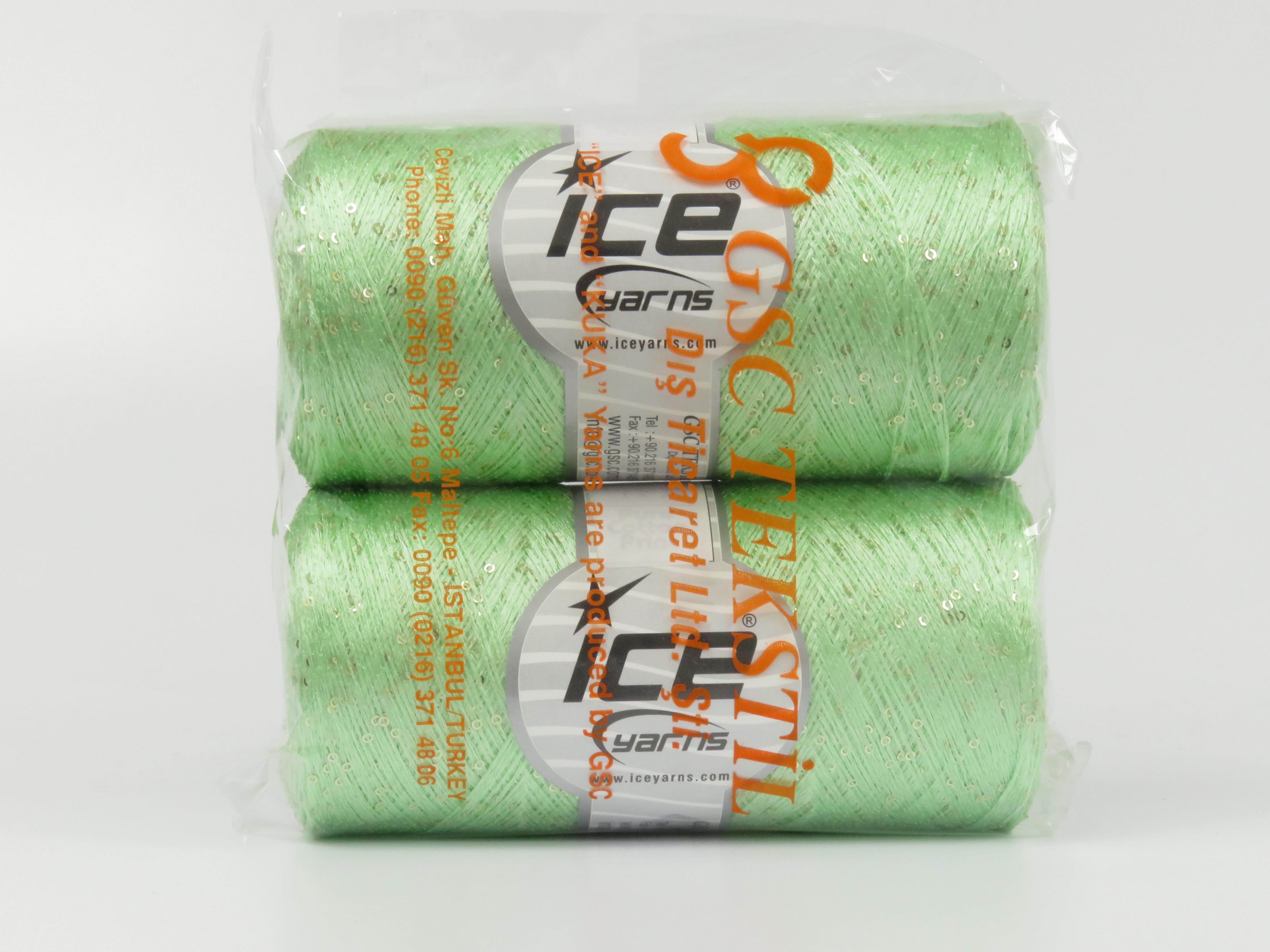 Petite Paillette Cone Mint Green