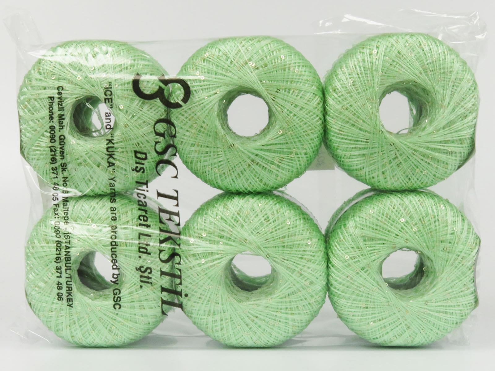 Petite Paillette Mint Green