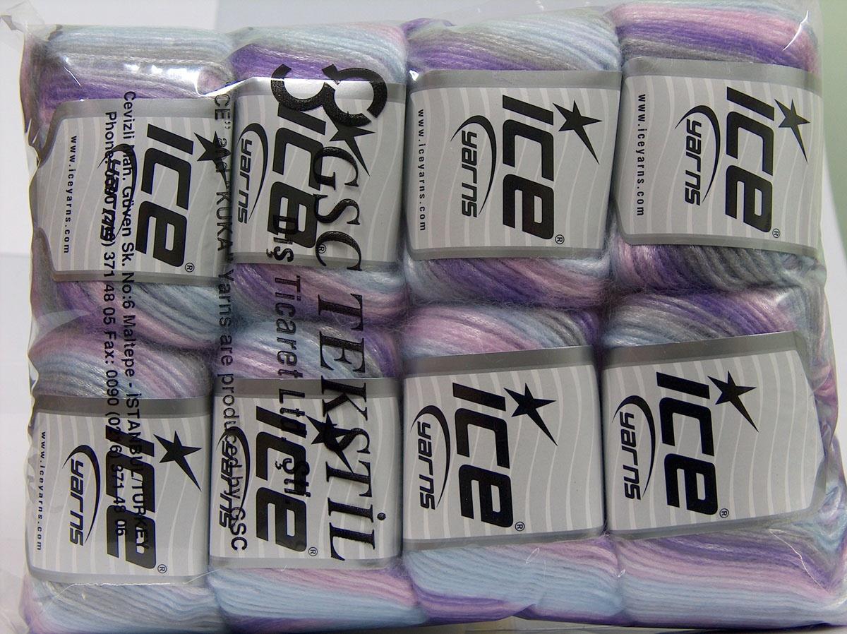 Picasso Light Grey, Light Blue, Light Pink, Light Lilac