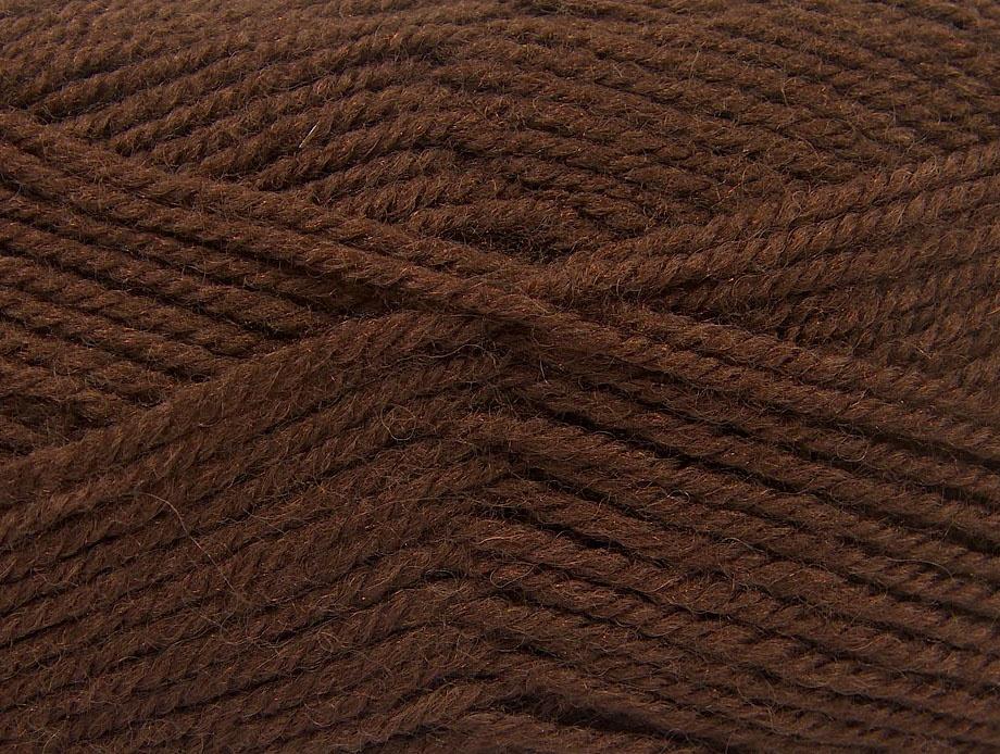 Plain Wool Worsted Brown