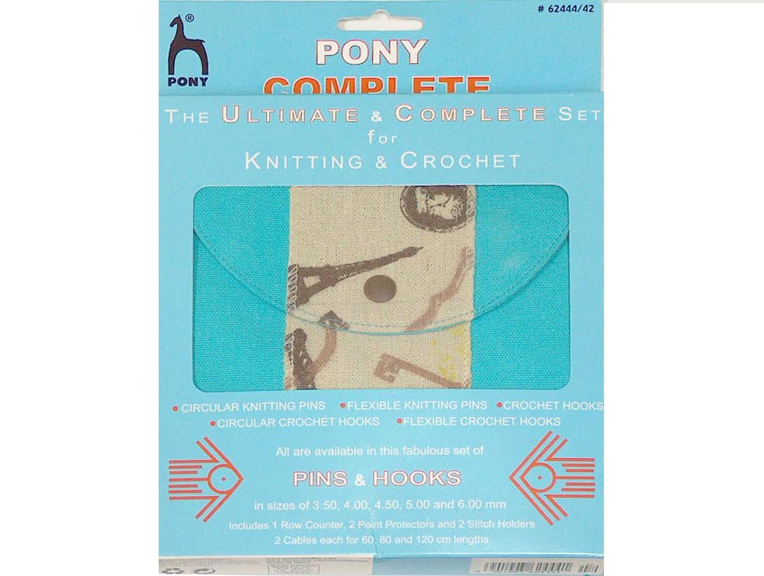 Pony Complete Ultimate Knitting Chrochet Set Turquoise