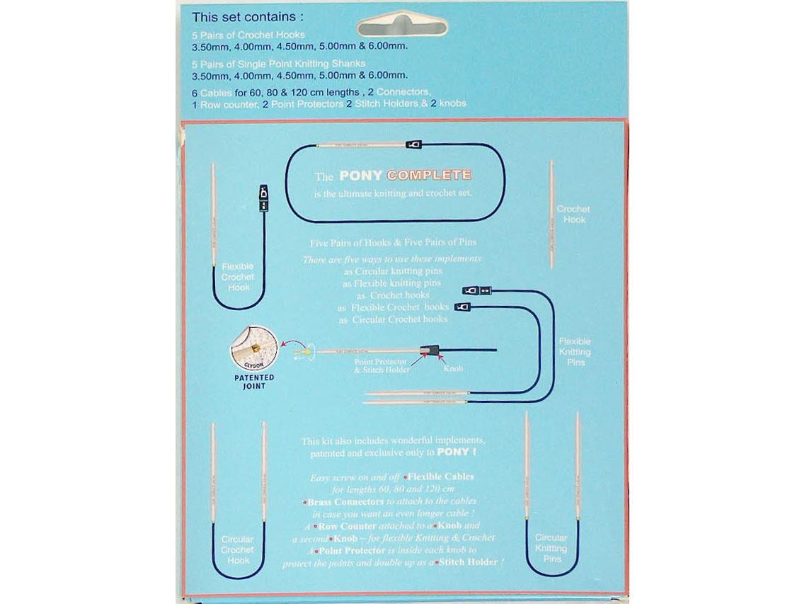 Pony Complete Ultimate Knitting Chrochet Set Yellow