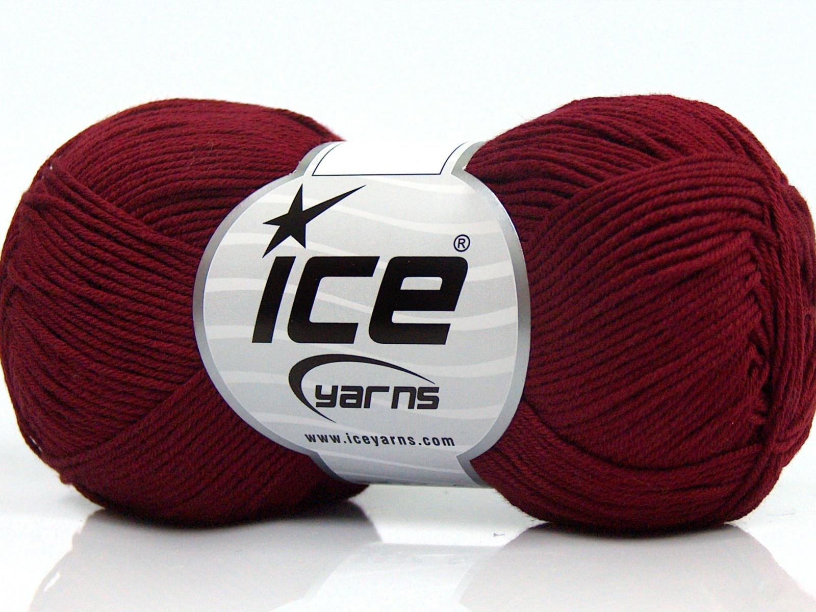 Pure Cotton Fine Burgundy