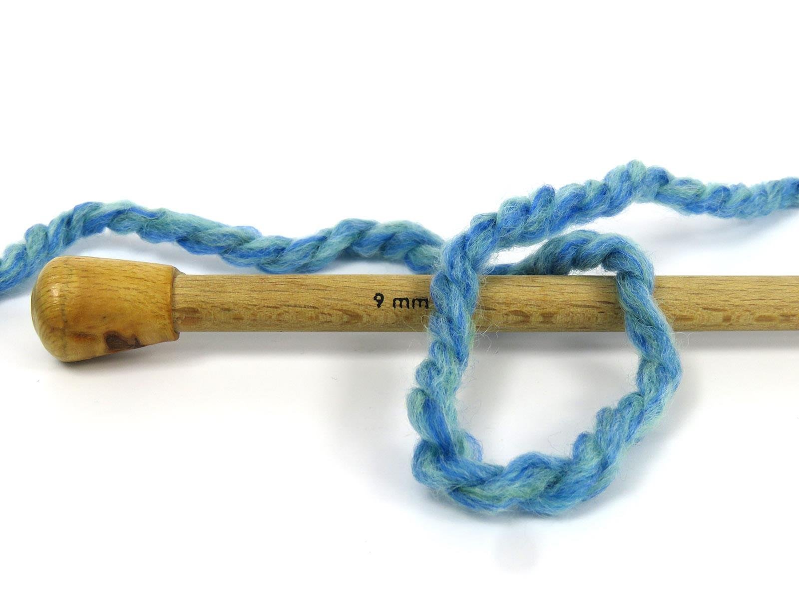 Puzzle Wool Chunky Blue, Grey, Green Shades