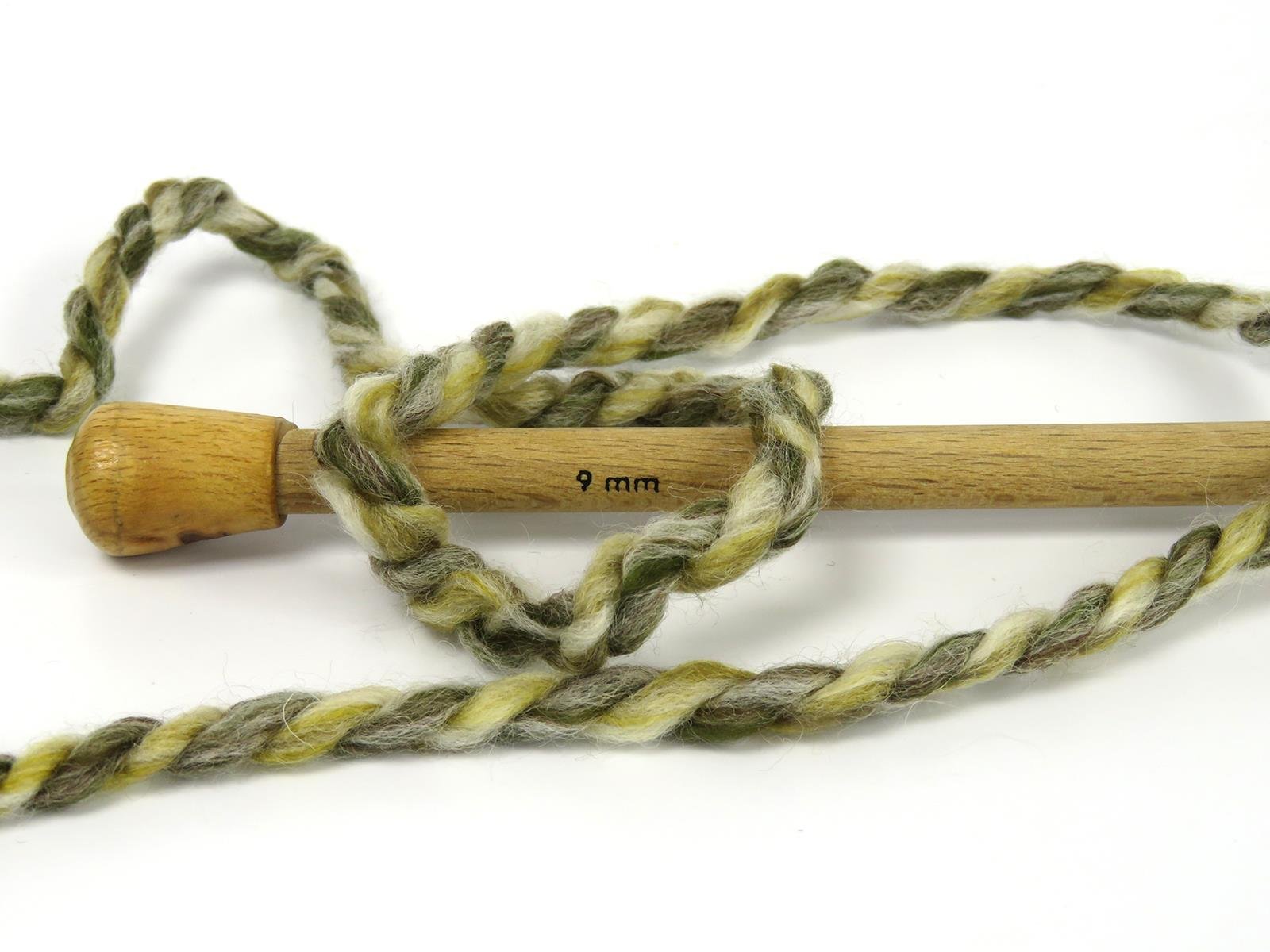 Puzzle Wool Chunky Brown, Green, Cream, Orange, Grey