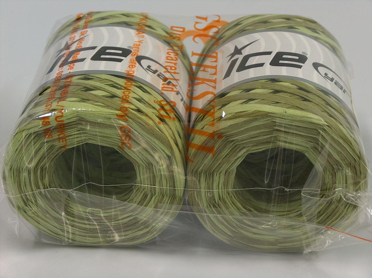 Raffia Multi Green Shades