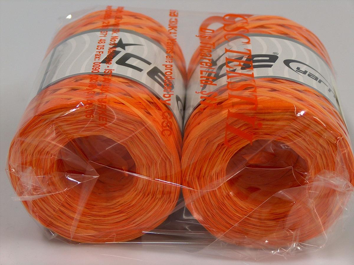 Raffia Multi Orange Shades