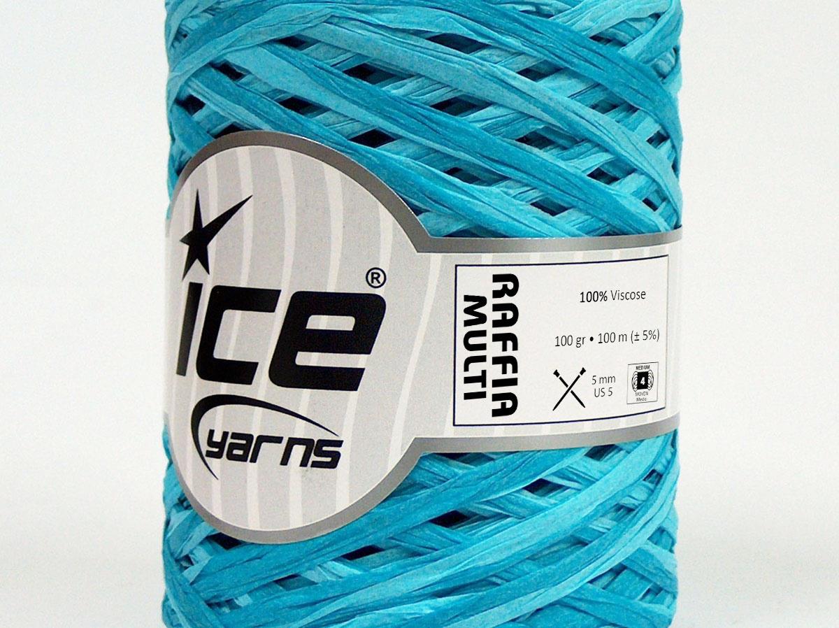 Raffia Multi Turquoise Shades