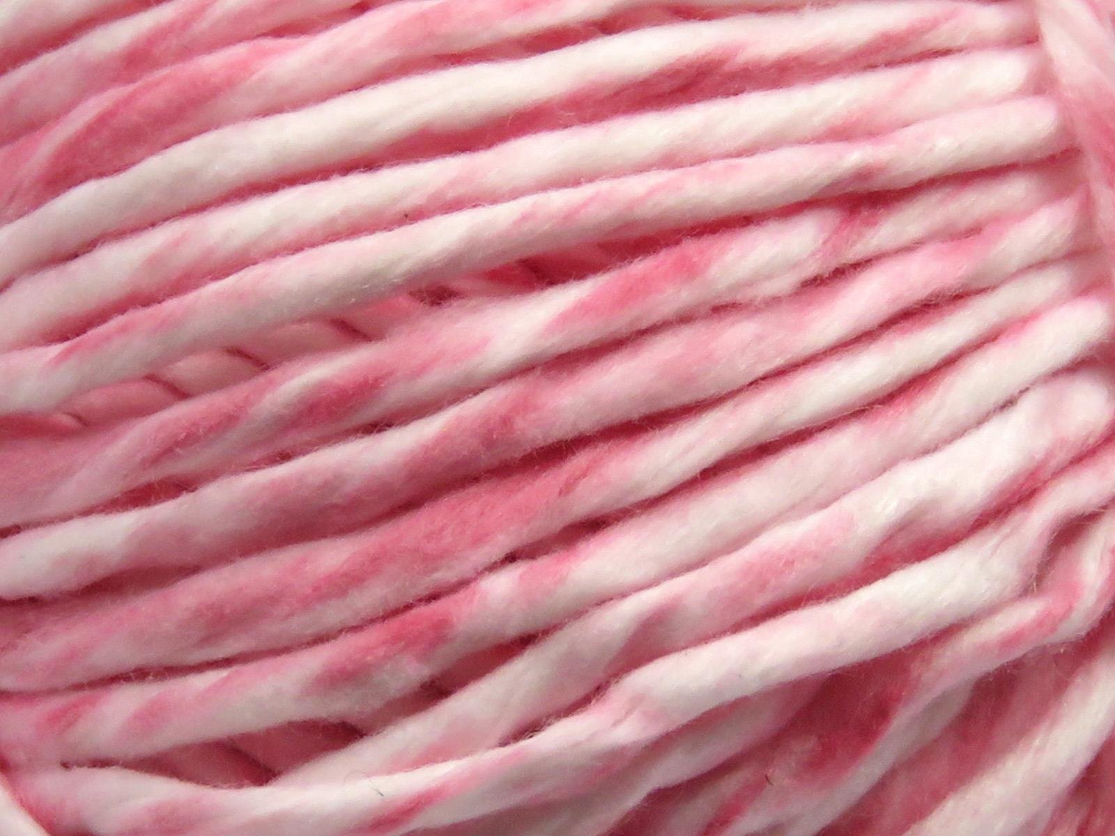 Raffia Twist Color Pink, White