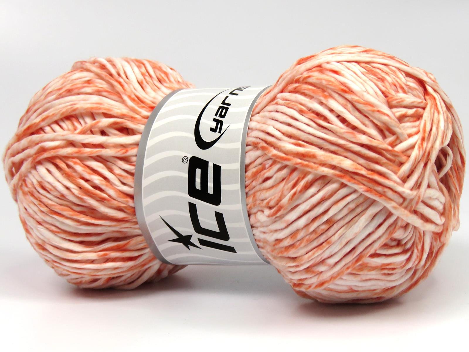 Raffia Twist Color White, Salmon