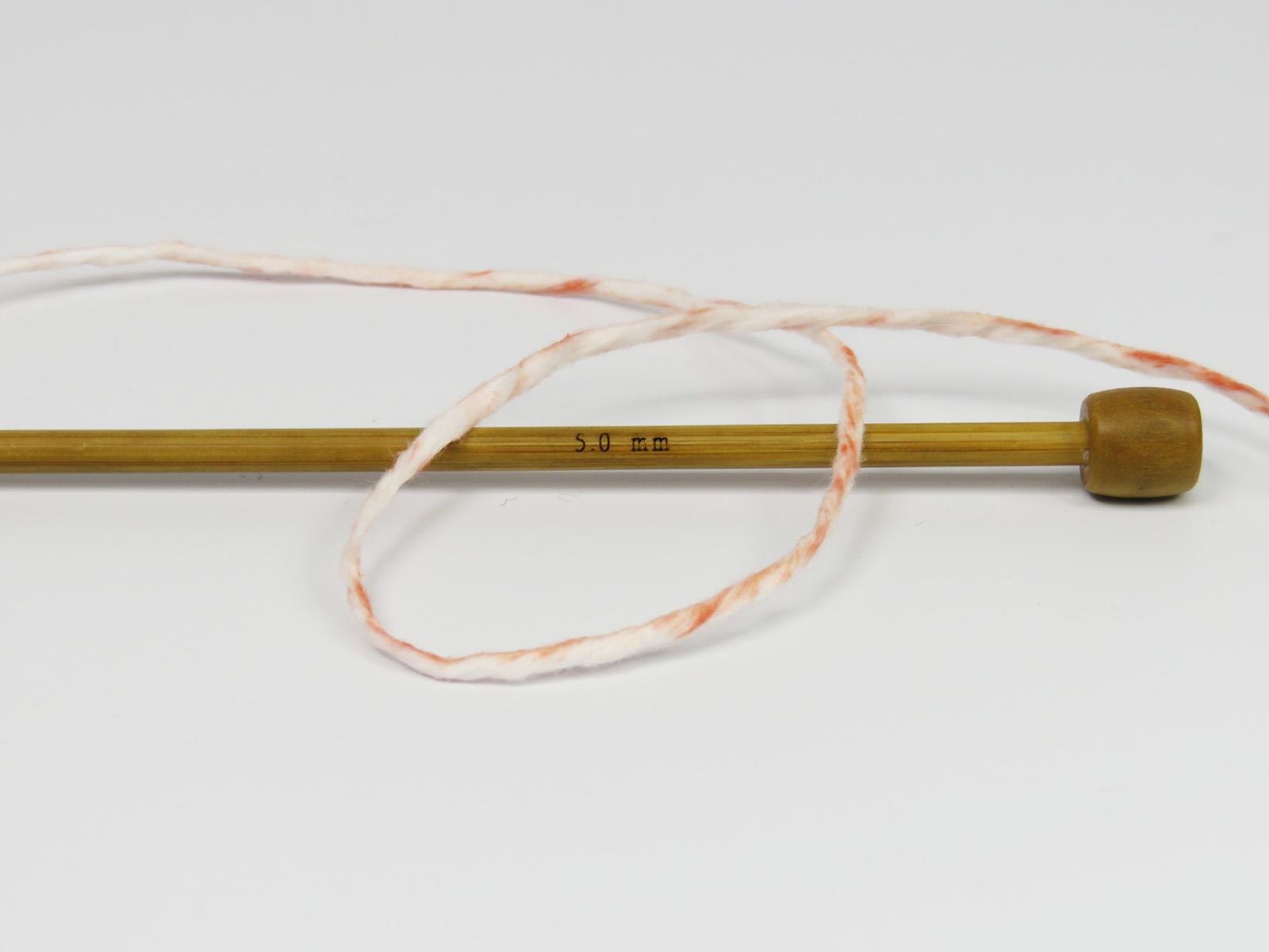 Raffia Twist Color White, Salmon