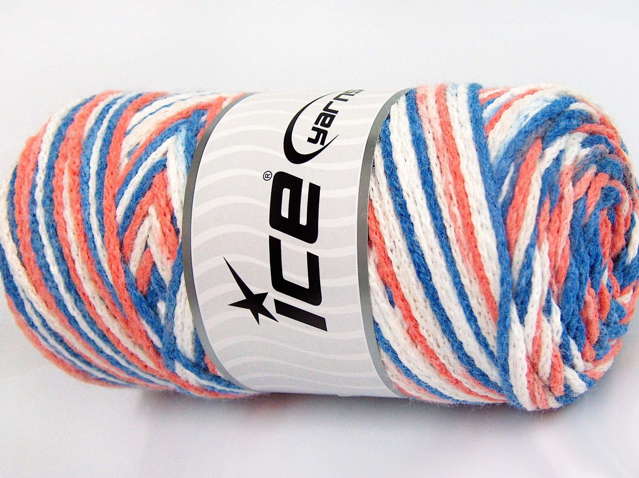 Saver Chain Color Blue, White, Salmon