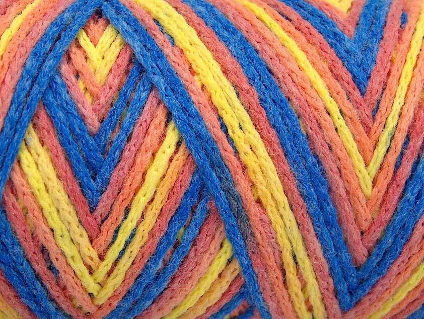Saver Chain Color Blue, Yellow, Light Salmon