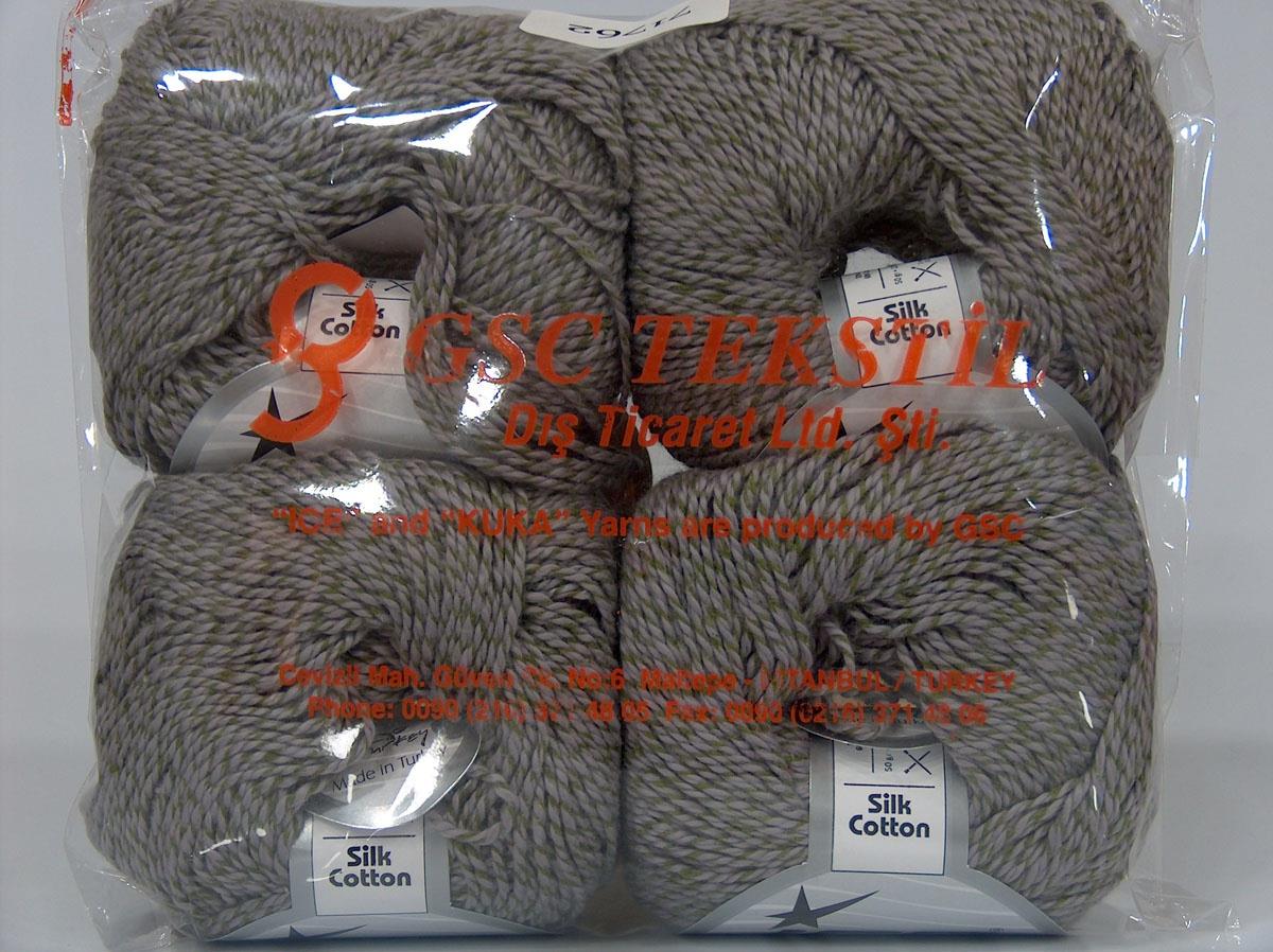 Silk Cotton Green, Grey