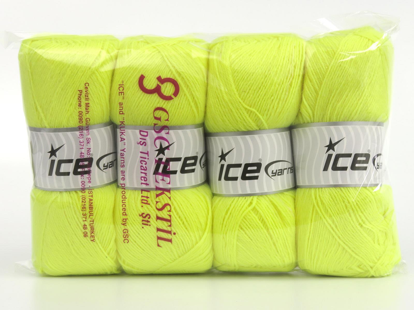 Sock Unicolor Neon Yellow